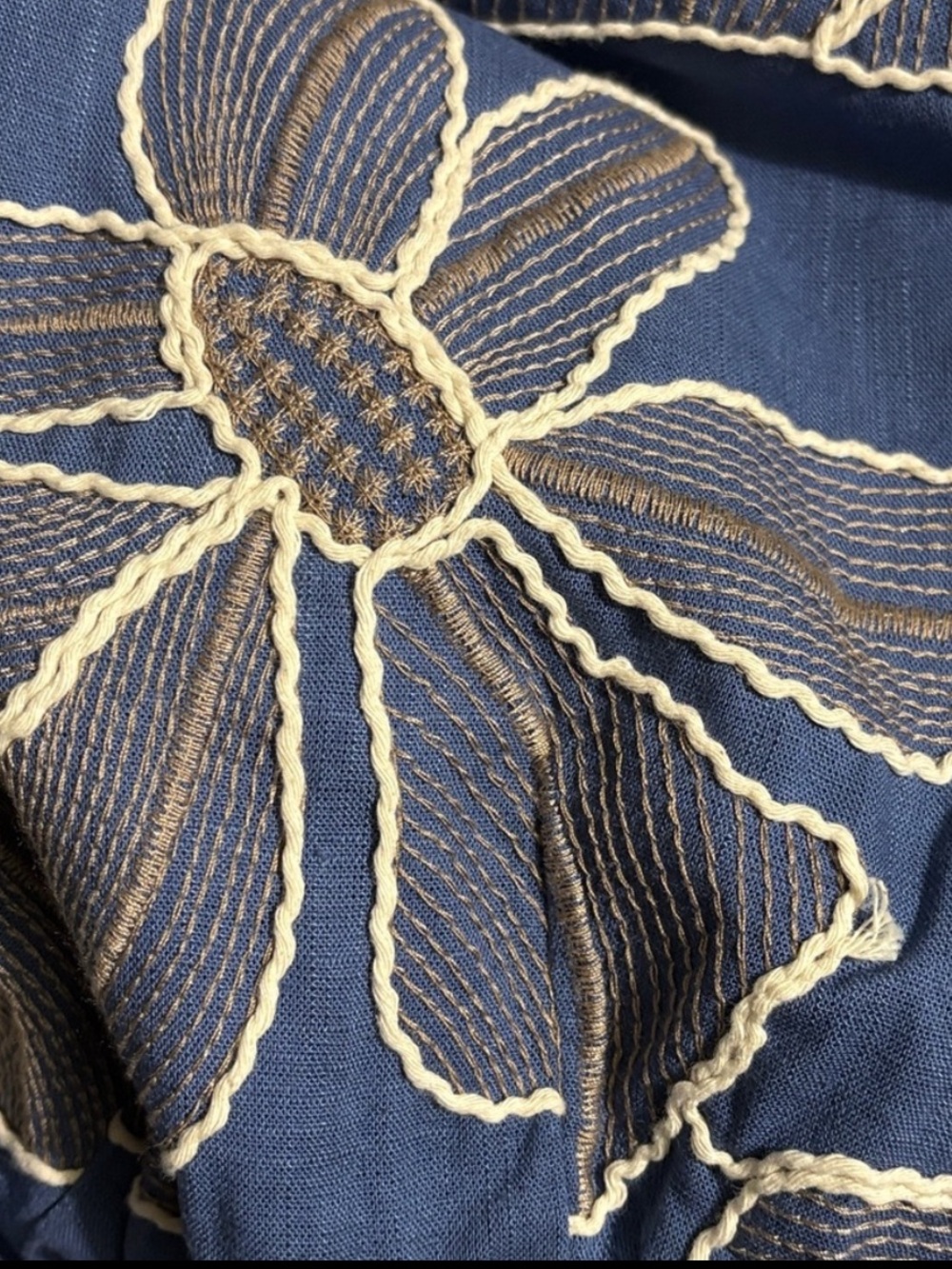 NWT Anthropologie Flat White Embroidered Strapless Mini Dress, XL - Picture 13 of 13